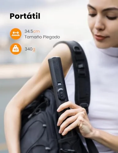 ANXRE ▫️ Tripé para telemóvel de 180 cm com comando à distância, NT79 Monopé para selfies 6