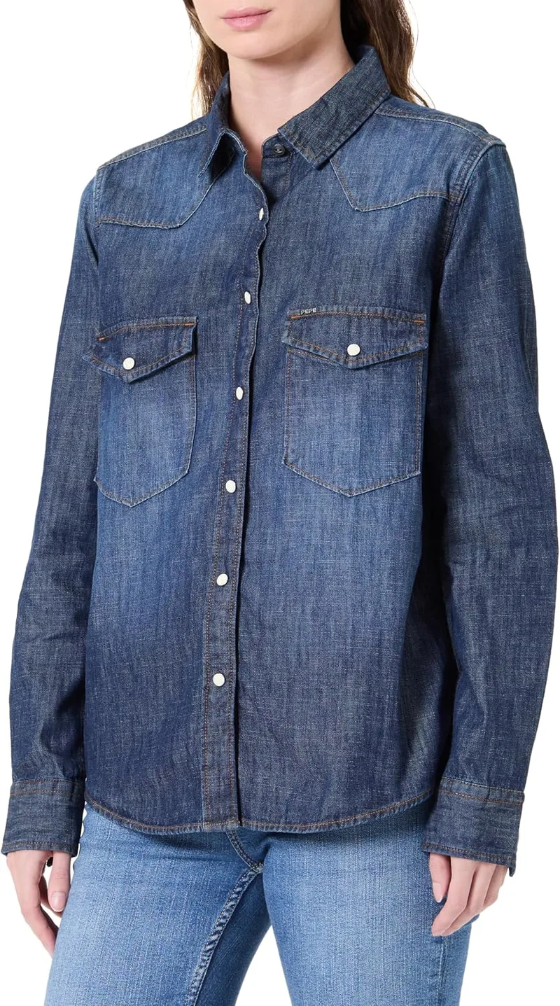 Pepe Jeans ▫️ W Denim Shirt Camisa para mulher