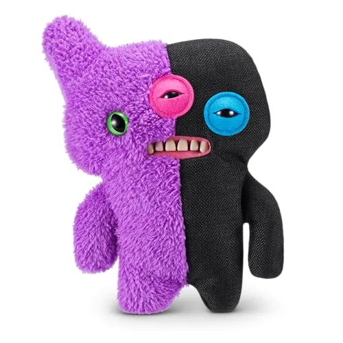 Fuggler ▫️ Misfit Monsters de 23 cm, Série 1 da ZURU (Reekalien - Roxo e Preto), Brinquedo de peluche Funny Ugly Monster 2