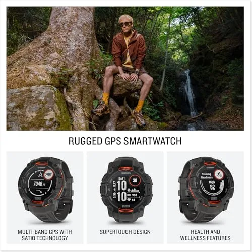Garmin ▫️ Instinct 3 Solar 50 mm, Relógio Inteligente com GPS, Branco 2