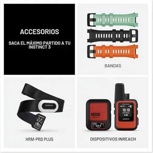 Garmin ▫️ Instinct 3 Solar 50 mm, Relógio Inteligente com GPS, Branco 6