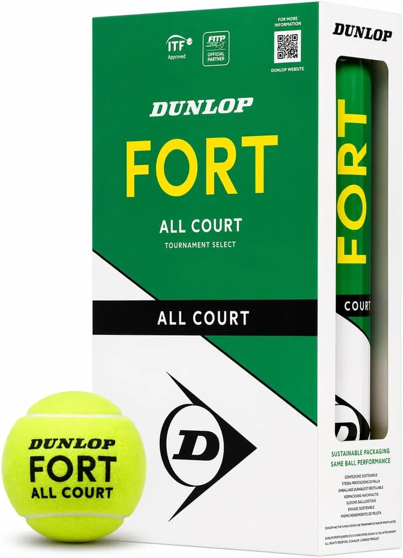 Dunlop Sports ▫️ DUNLOP Bolas de ténis Fort All Court TS