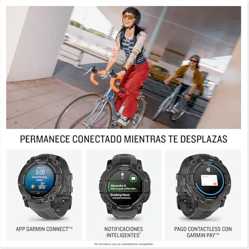 Garmin ▫️ Instinct 3 50 mm, relógio inteligente com GPS, preto 6