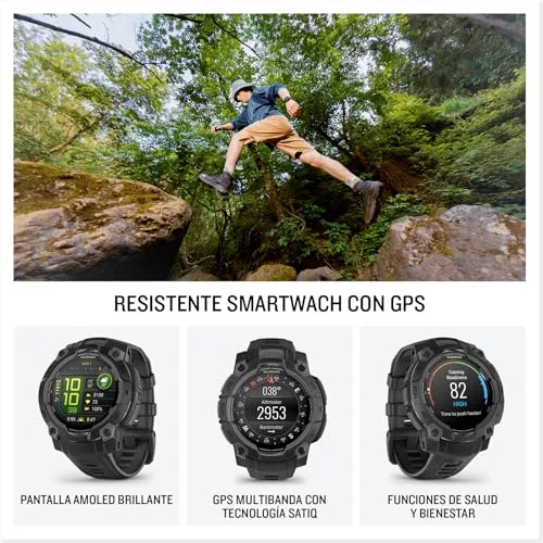 Garmin ▫️ Instinct 3, Relógio Inteligente com GPS, Preto 2