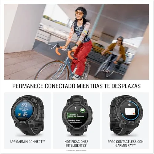 Garmin ▫️ Instinct 3, Relógio Inteligente com GPS, Preto 5