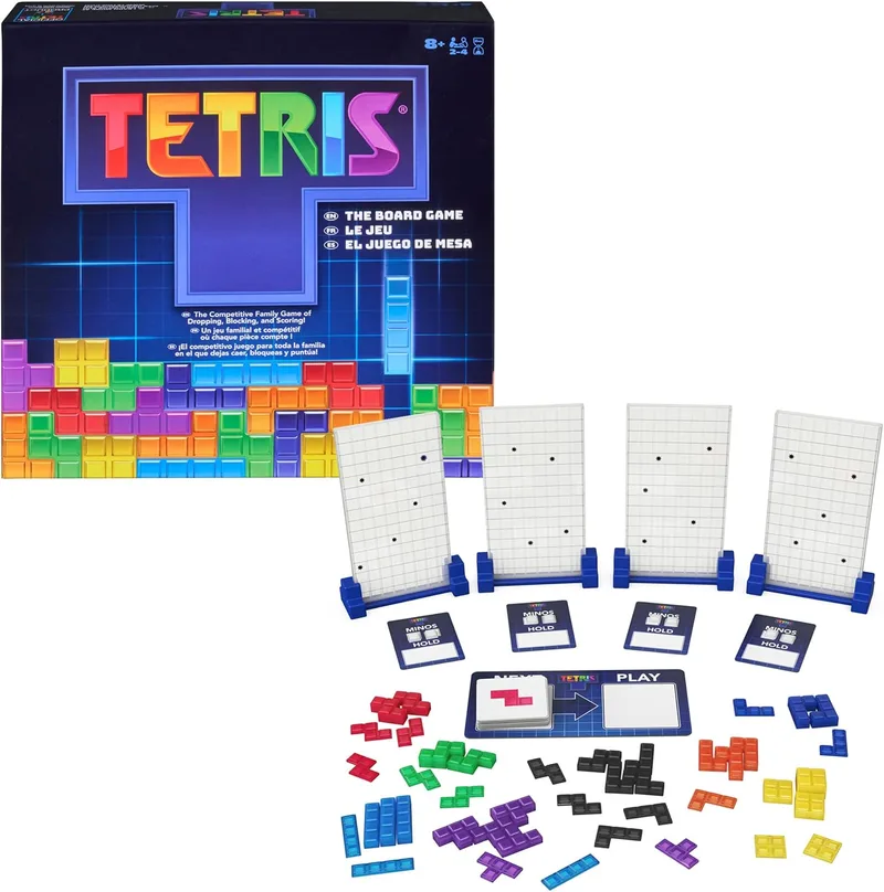 Spin Master Games ▫️ Tetris – Jogo de mesa de estratégia e velocidade – A partir dos 8 anos