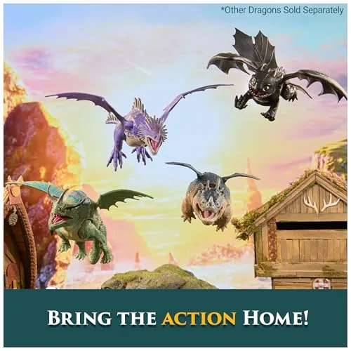Dreamworks Dragons ▫️ Figura do Dragão Desdentado de «Como Treinar o Teu Dragão», com asas móveis, figura articulada de 23 cm «Fúria Noturna» - Brinquedos para crianças a partir dos 4 anos - Presente para crianças a partir dos 4 anos 6