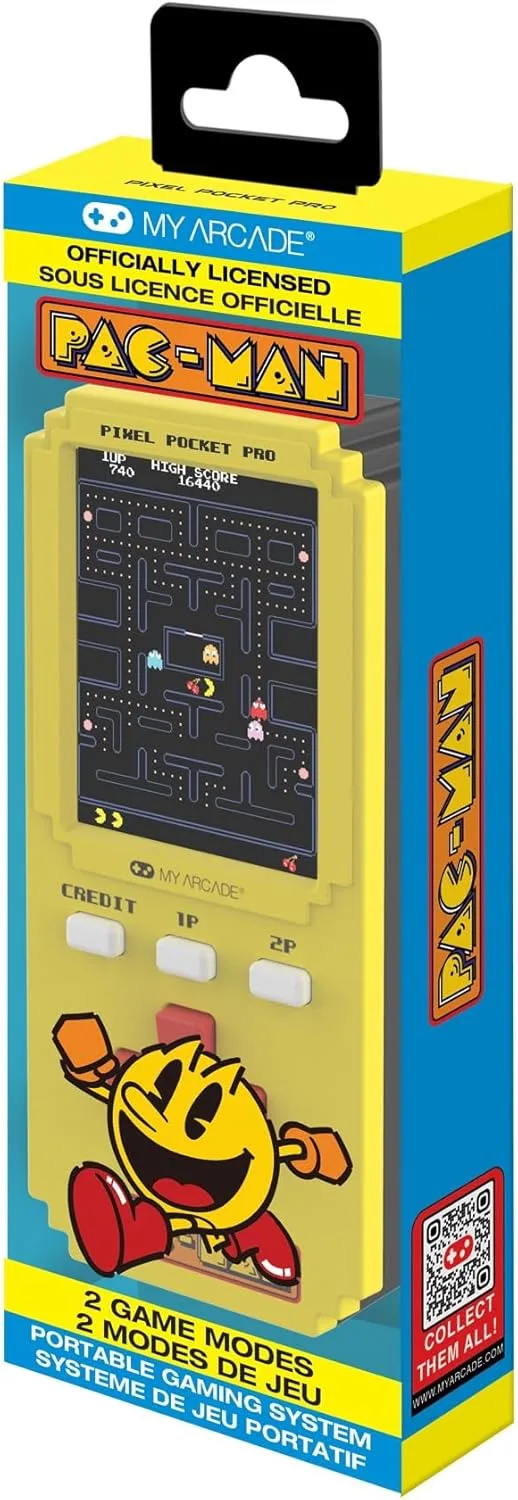MY ARCADE ▫️ Pac-Man Pixel Player: Jogo de vídeo Pac-Man com licença oficial, porta-chaves portátil, jogos para crianças e adultos
