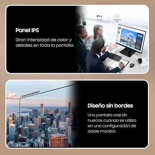 Samsung ▫️ LS24D304GAUXEN - Monitor Essential S3 S3-24", painel IPS, taxa de atualização de 100 Hz, design superfino 2
