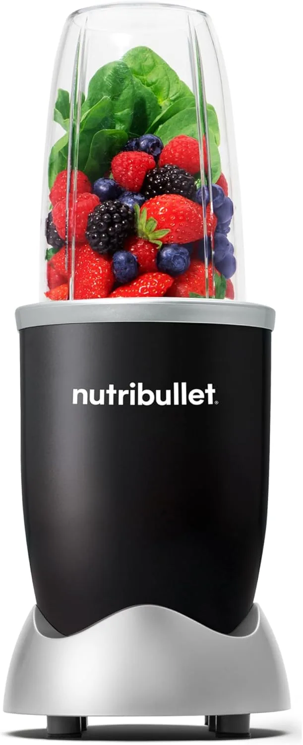 NutriBullet ▫️ Original 600, liquidificador pessoal, liquidificador e batedeira multifunções, 600 watts de potência, NB603DG, embalagem básica, preto