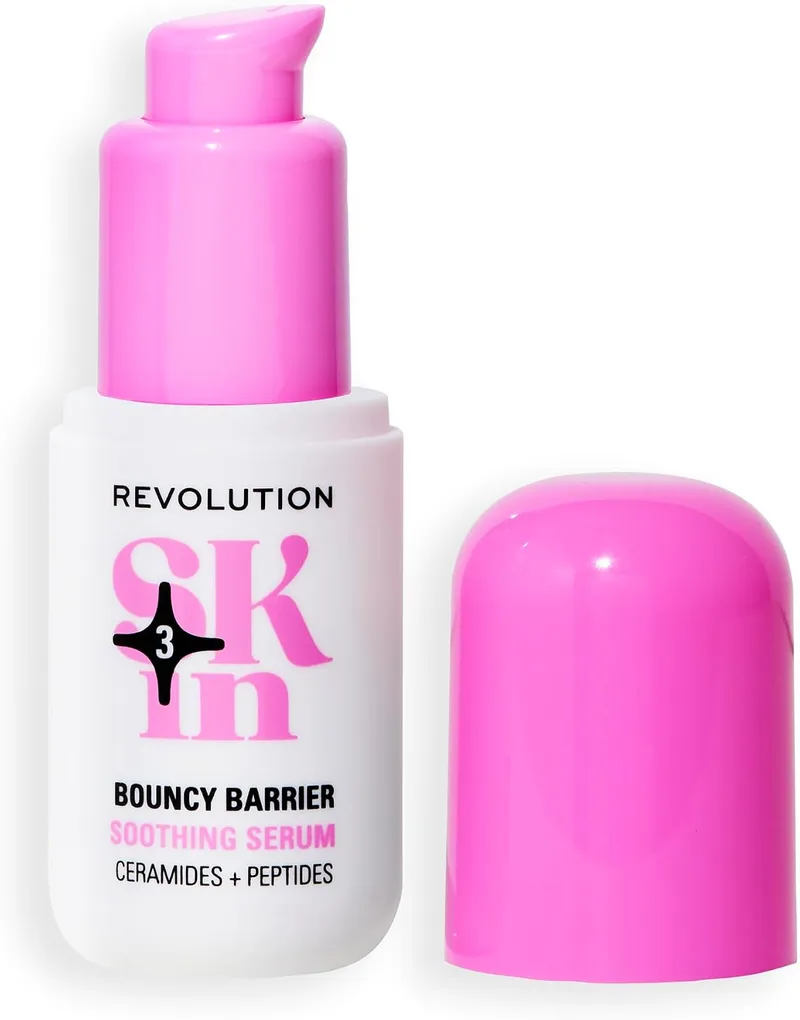 Revolution Skincare London ▫️ Revolution SKin, Barrier Bounce Soothing Serum, Soro Calmante com Peptídeos, Reforça a Barreira Cutânea, Vegano e Sem Testes em Animais, 30 ml