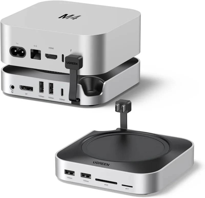 UGREEN ▫️ Estação de acoplamento e hub USB-C com suporte para Mac Mini M4 e M4 Pro