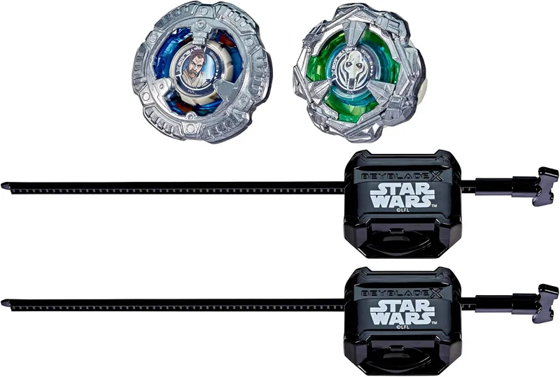 Beyblade ▫️ Colaboração X e Star Wars, OBI-WAN Kenobi 4-60P vs. General Grievous 3-80HN