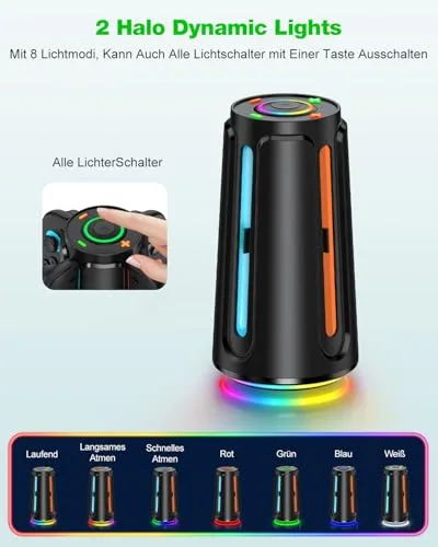 Coogamefly ▫️ Estação de carregamento para o comando da Nintendo Switch 2, estação de carregamento compatível com os Joy-Con da Nintendo Switch, modos de iluminação RGB, acessórios para a estação de carregamento da Switch, oval 2