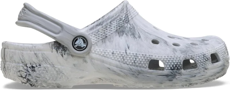 Crocs ▫️ Classic Watercolor Marbled Clog K, tamancos unissexo para crianças