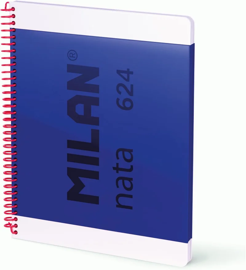 MILAN ▫️ Caderno ® A4 com espiral e capa dura, 80 folhas nata®, azul