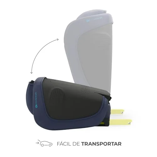 Kinderkraft ▫️ UNITY 2 i-Size, Cadeira auto dobrável 100–150 cm, dos 3,5 aos 12 anos aproximadamente, Apoio de cabeça ajustável, Estofo com sistema AIR FLOW, Encosto ajustável em 5 posições, Azul 3
