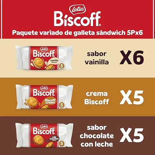 Biscoff ▫️ Bolachas Lotus Sandwich - Embalagem Mista | 3 Sabores | 16x50 g (800 g) 4