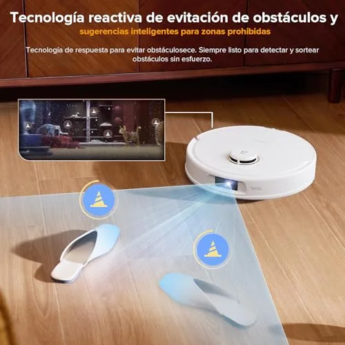 roborock ▫️ Robô aspirador Qrevo S5V com 12 000 Pa de sucção, branco 7