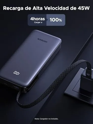 UGREEN ▫️ Nexode 45 W Power Bank 20 000 mAh Bateria Externa Portátil Carregamento Rápido 5
