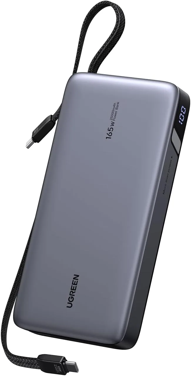 UGREEN ▫️ Nexode 165 W Power Bank 25 000 mAh Bateria Externa Carregamento Rápido PD 140 W