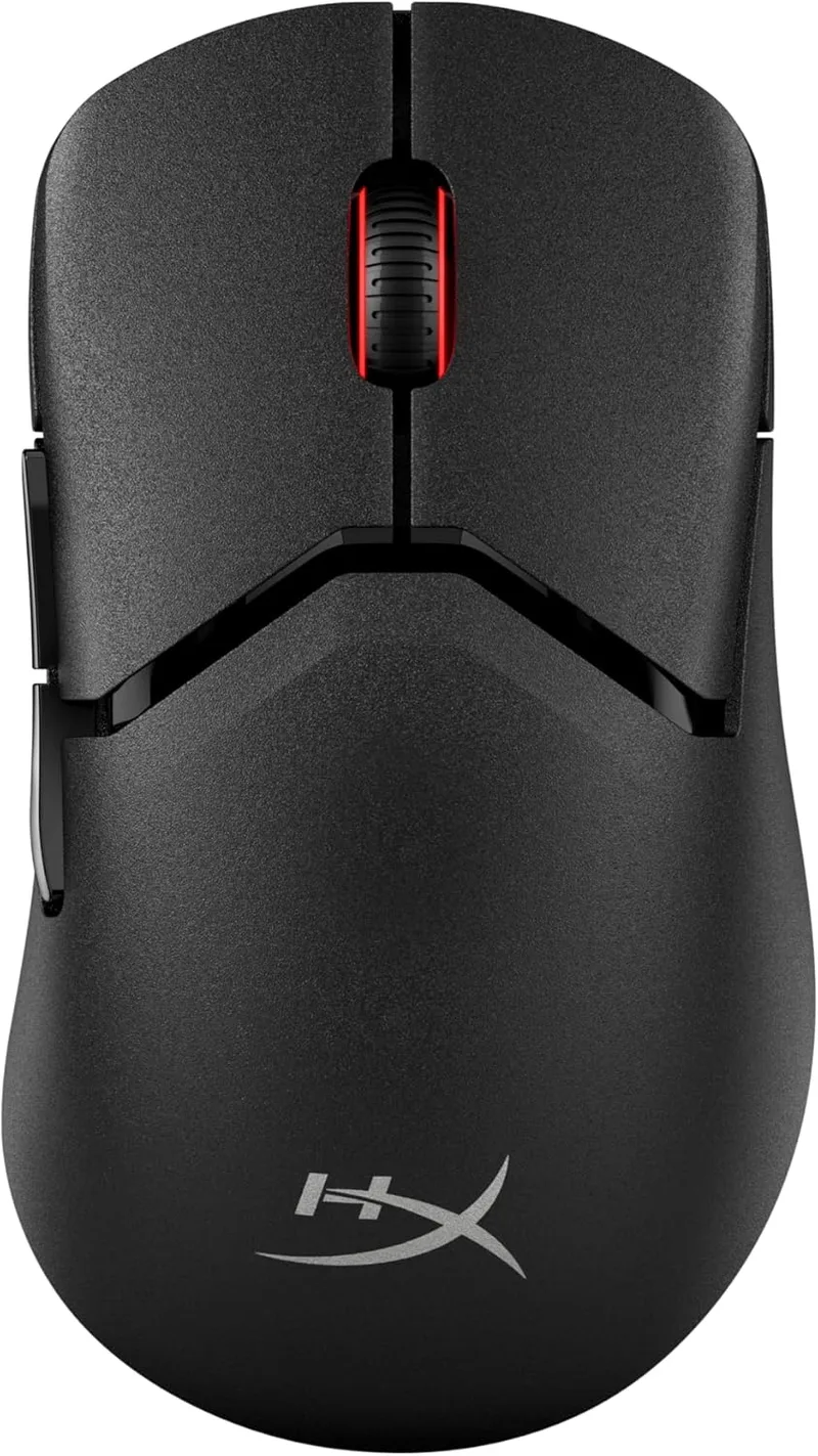 HyperX ▫️ Pulsefire Saga Pro - Rato Gaming Modular Sem Fios RGB, Peso 72g, Bateria 90h, 4K, Sensor 26K, Par Instantâneo OMEN, 6 Botões, Preto, Cor Preto