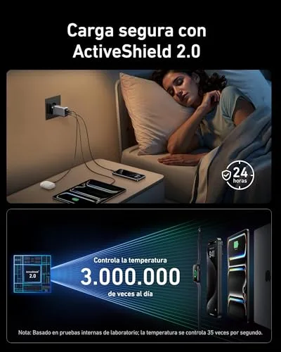 Anker ▫️ Carregador de parede USB-C Prime de 100 W com 3 portas GAN 5