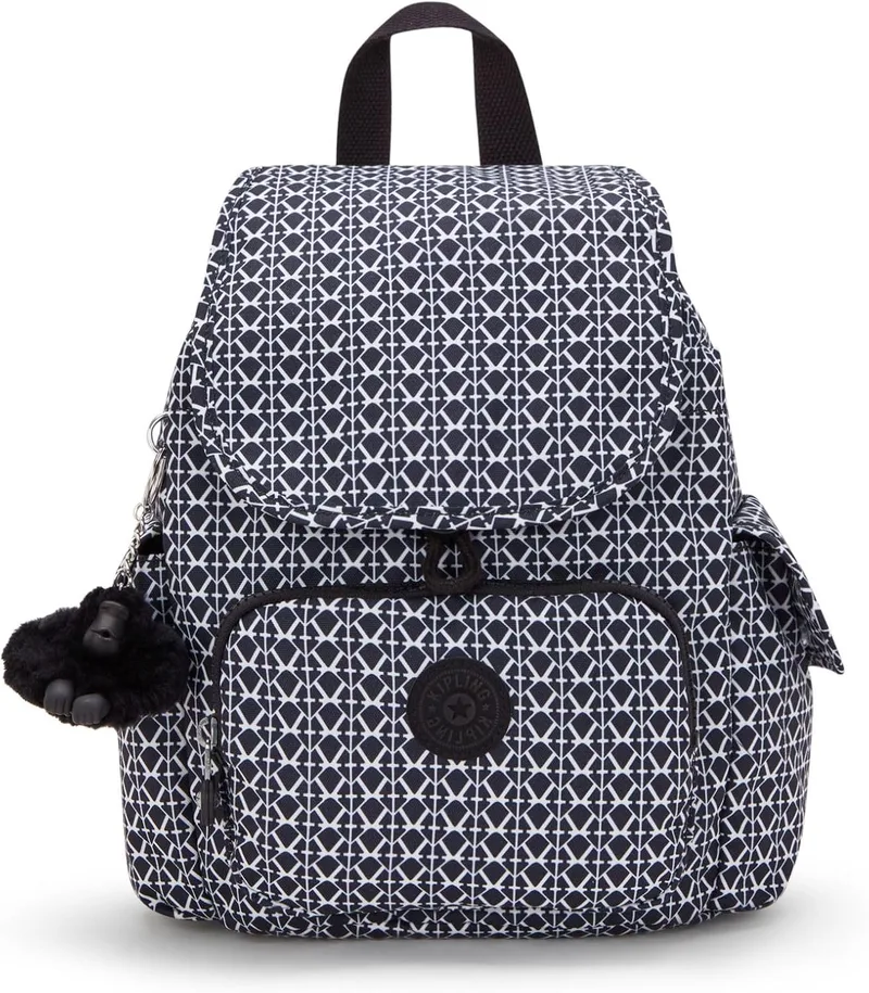 Kipling ▫️ CITY PACK MINI Mochila pequena, Signature Print (Multicolor)