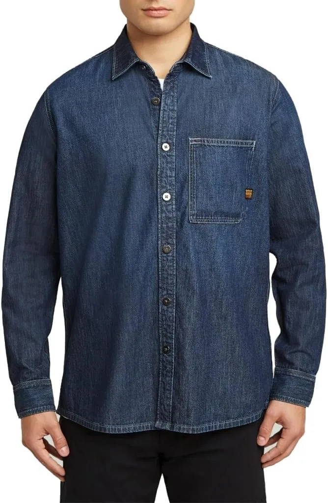 G-STAR ▫️ Camisa Regular 1 PKT de manga comprida