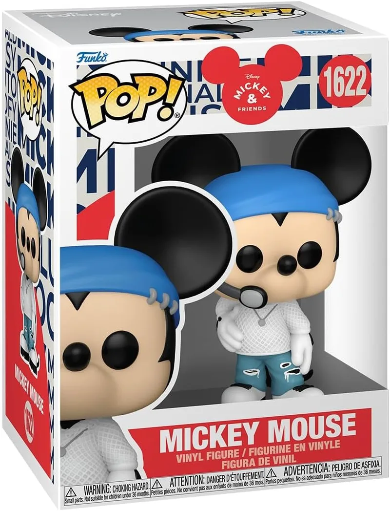 Funko ▫️ Pop! Disney: Mickey & Friends - Mickey Mouse - Figura de vinil colecionável - Ideia para presente - Produtos oficiais - Brinquedos para crianças e adultos - Fãs de desenhos animados