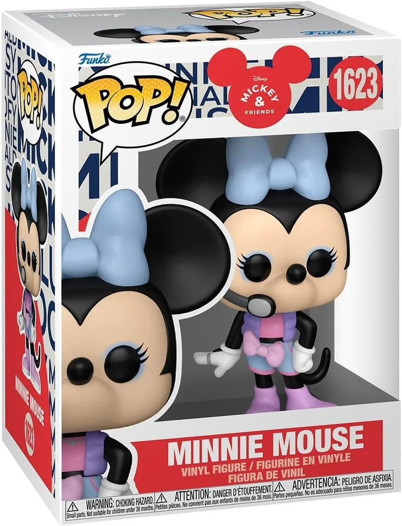 POP ▫️ Funko ! Disney: Mickey & Friends - Minnie Mouse - Figura de vinil colecionável - Ideia para presente - Produtos oficiais - Brinquedos para crianças e adultos - Fãs de desenhos animados