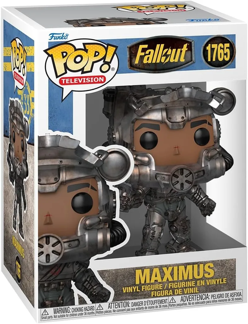 Funko ▫️ Pop! TV: Fallout - Maximus - 1 em 6 hipóteses de obter a figura rara Chase | Produtos oficiais de ficção científica - Figura de vinil colecionável para decoração - Presente geek de aniversário
