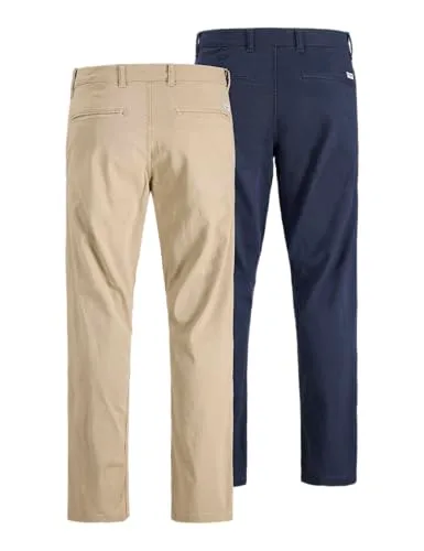 JACK & JONES ▫️ Jpstkane Dave Chino 2Pk MP Noos (Conjunto de 2) para Homem 4