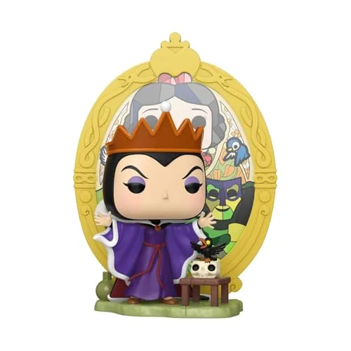 Funko ▫️ Pop! Deluxe: Vilões - Rainha Má - (Vidro) - Vilões da Disney - Figura de vinil colecionável - Ideia para presente - Produtos oficiais - Brinquedos para crianças e adultos - Fãs de terror 3