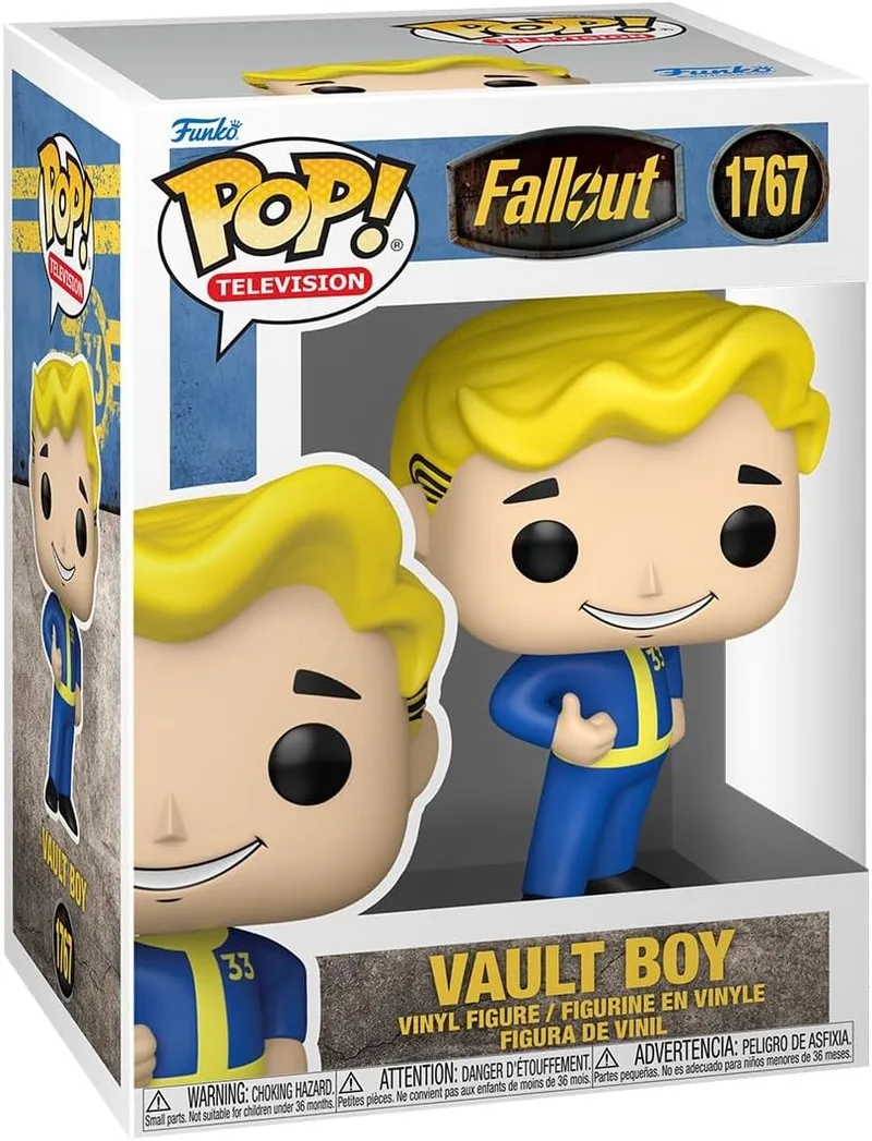 Funko ▫️ Pop! TV: Fallout - Vault Boy - 1 em 6 hipóteses de obter a versão rara Chase | Produtos oficiais de ficção científica - Figura de vinil colecionável para decoração - Presente geek de aniversário