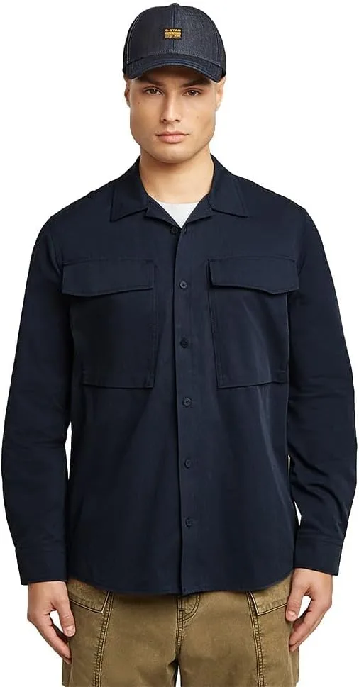 G-STAR ▫️ Camisola Cargo Pocket Regular LS T-Shirt para homem