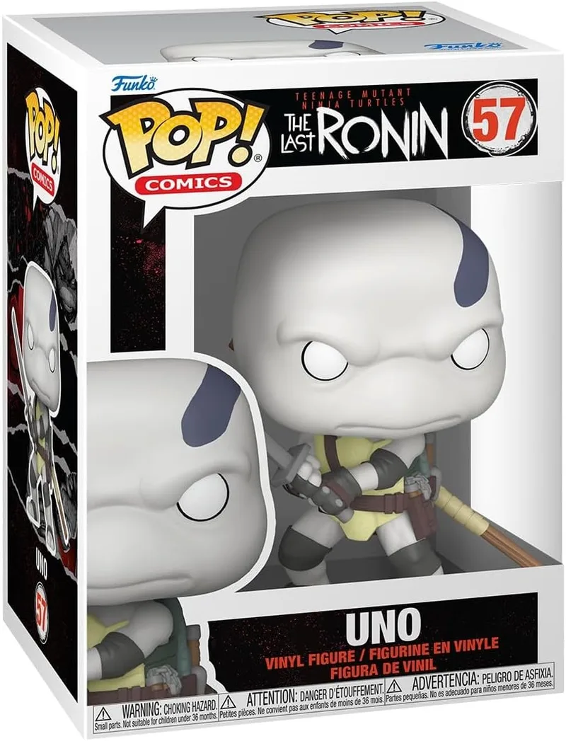 Funko ▫️ Pop! Comics: Tartarugas Ninja (TMNT) - Uno | Produtos oficiais de super-heróis - Figura de vinil colecionável para decoração - Presente geek de aniversário