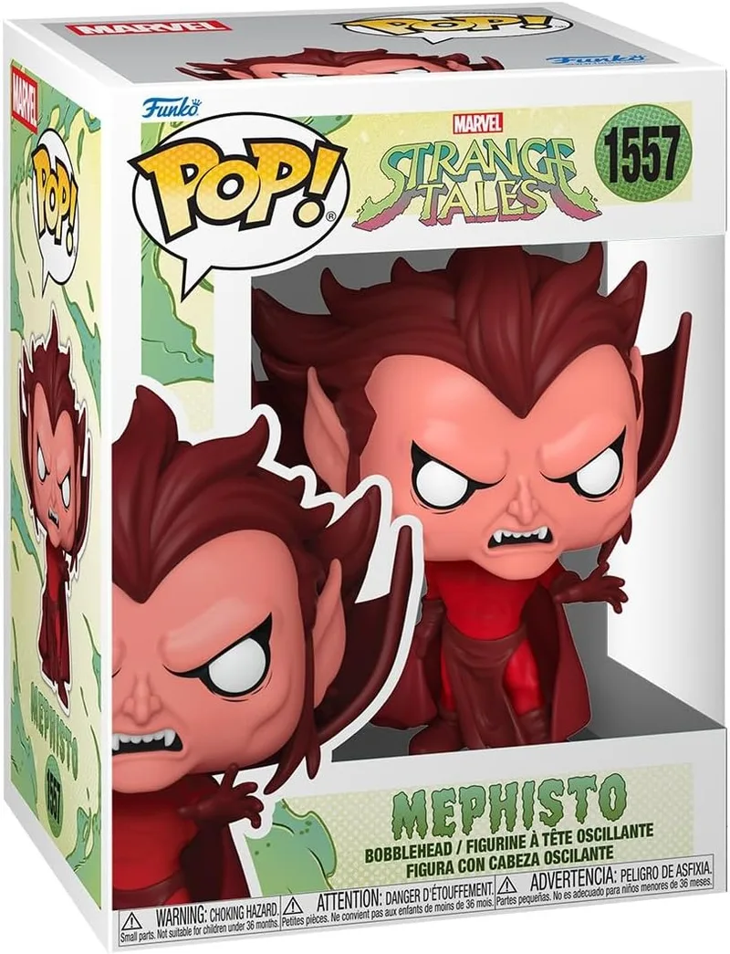 Funko ▫️ Pop! Marvel: Strange Tales - Mephisto - Marvel Comics - Figura de Vinil Colecionável - Ideia para presente - Mercadoria Oficial - Brinquedos para Crianças e Adultos - Fãs de Terror