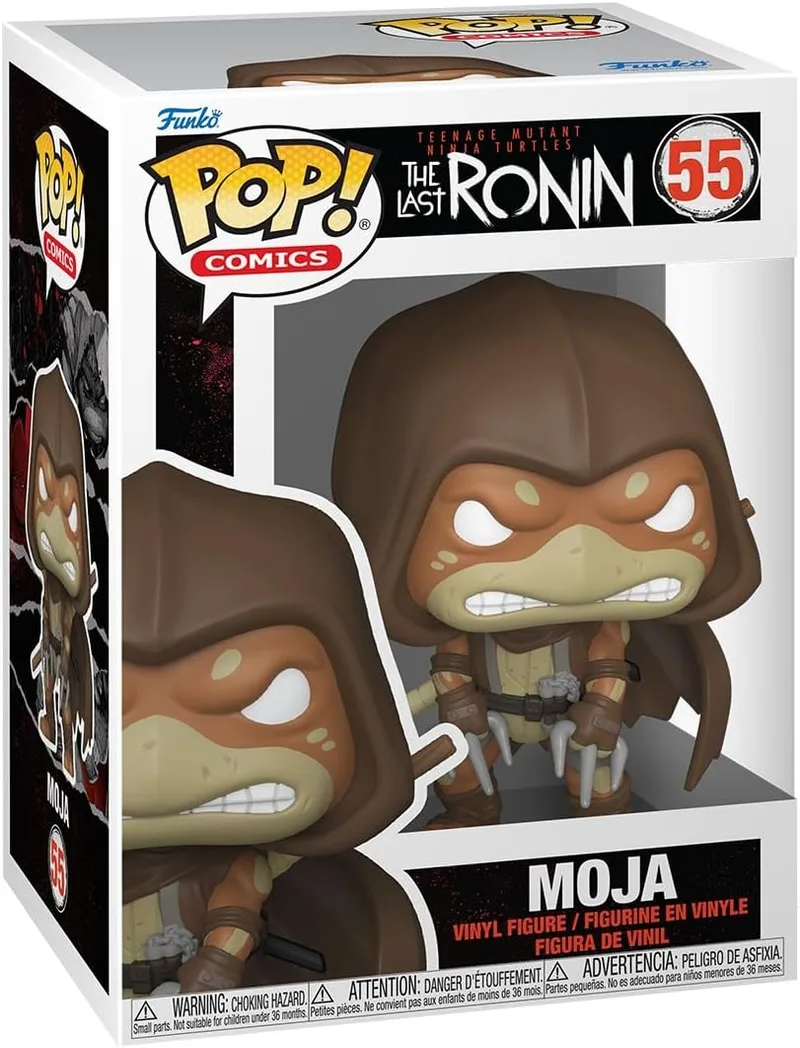 Funko ▫️ Pop! Comics: Tartarugas Ninja (TMNT) - Moja | Produtos oficiais de super-heróis - Figura de vinil colecionável para decoração - Presente geek de aniversário