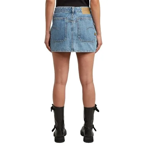 G-STAR ▫️ 8719965012981 Minissaia Cargo para Mulher, Multicolorida (Faded Blue Star D27703-d536-h550), (31W) DE 2