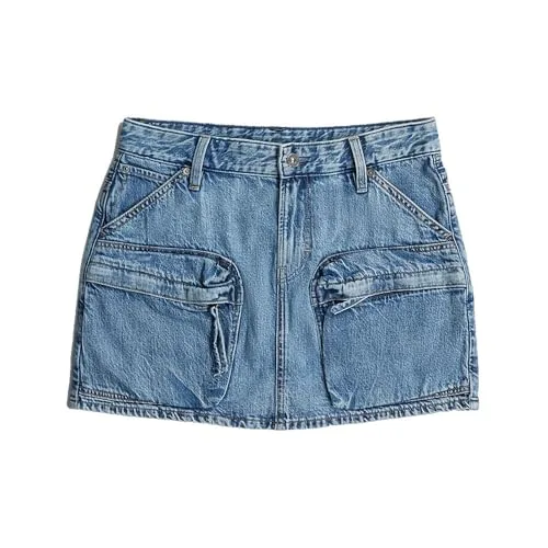 G-STAR ▫️ 8719965012981 Minissaia Cargo para Mulher, Multicolorida (Faded Blue Star D27703-d536-h550), (31W) DE 3