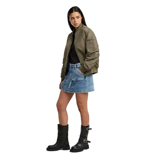 G-STAR ▫️ 8719965012981 Minissaia Cargo para Mulher, Multicolorida (Faded Blue Star D27703-d536-h550), (31W) DE 6