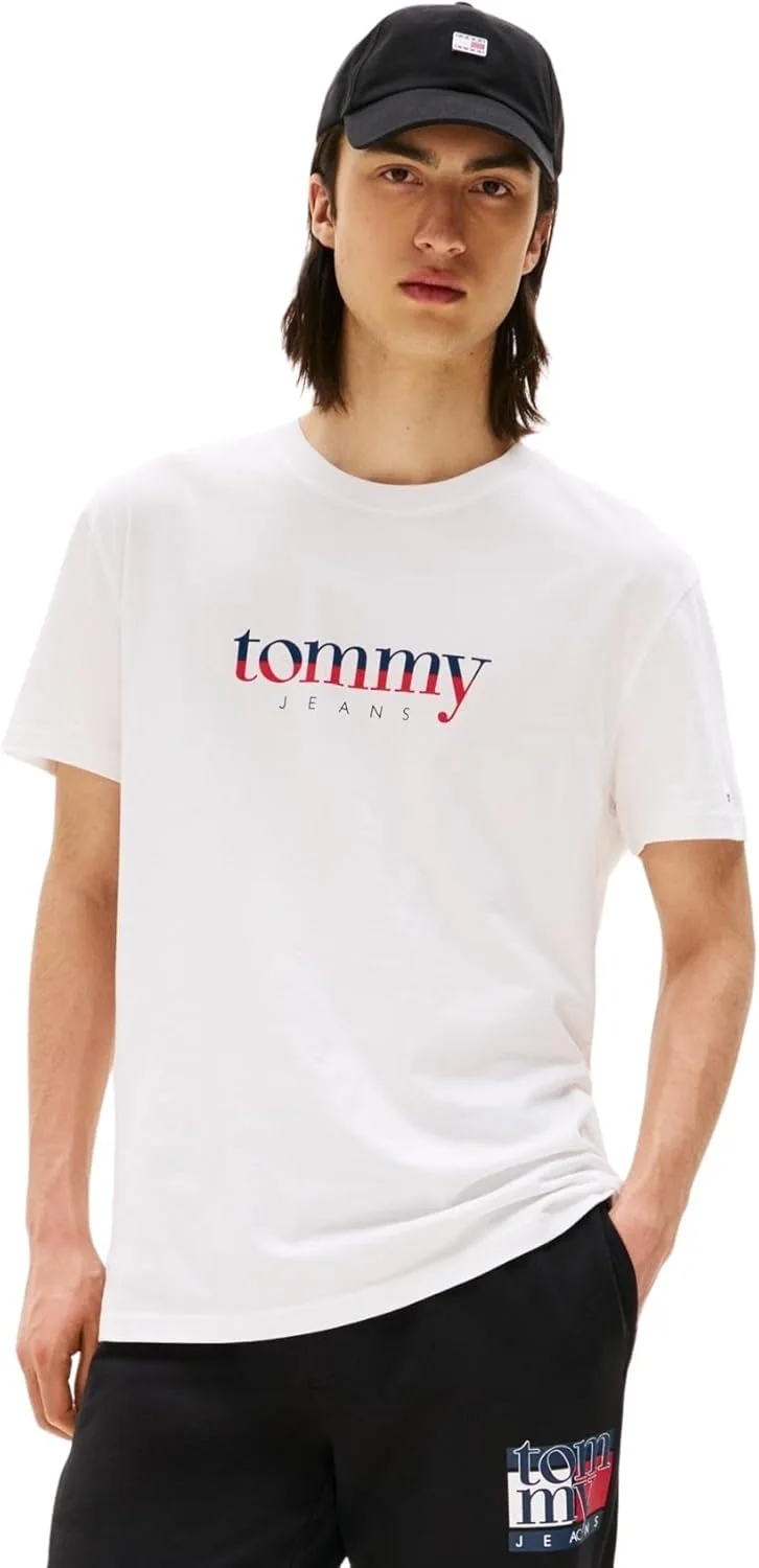 Tommy Jeans ▫️ Camisola de manga curta para homem com ajuste regular