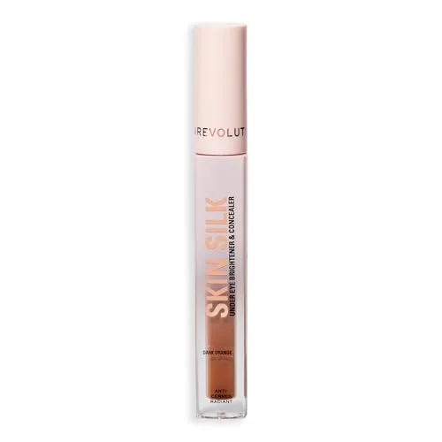 Revolution Beauty London ▫️ Revolution Skin Silk Radiant Serum - Iluminador para os olhos - Hidrata e suaviza com ácido hialurónico e esqualano - Vegan e sem testes em animais - Laranja escuro - 4 ml 7
