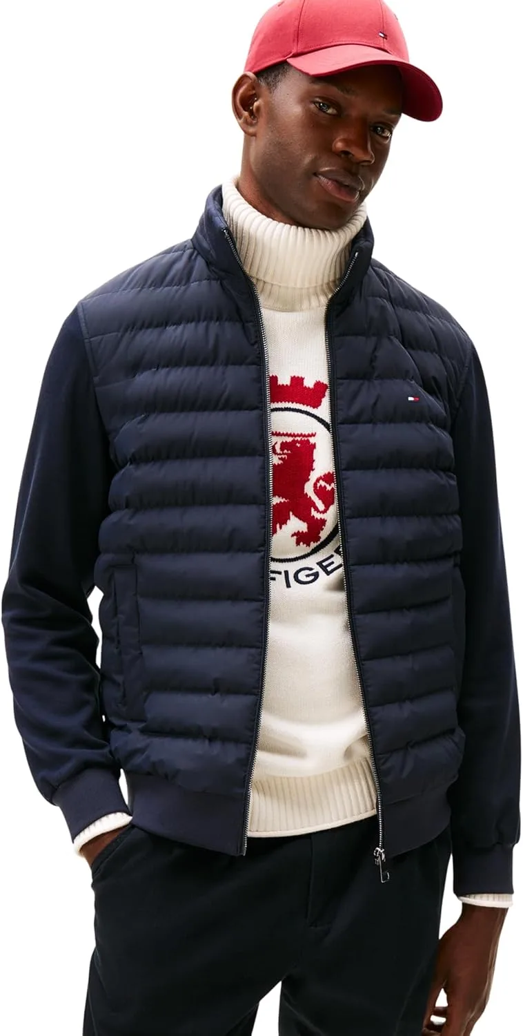 Tommy Hilfiger ▫️ Casaco com capuz com fecho de correr para homem Casaco com capuz com fecho de correr para homem