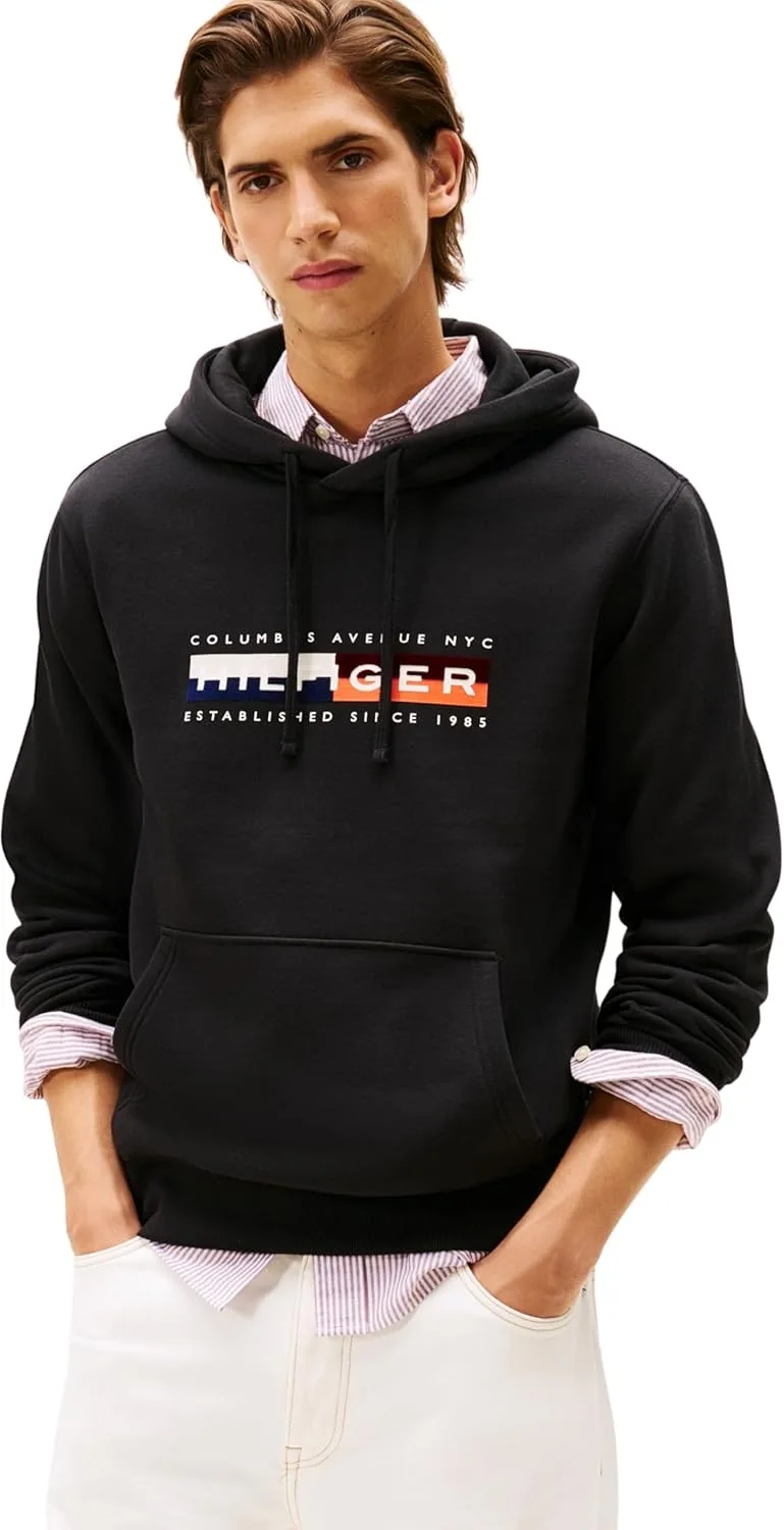 Tommy Hilfiger ▫️ Sweatshirt para homem com logótipo gráfico de cor fixa
