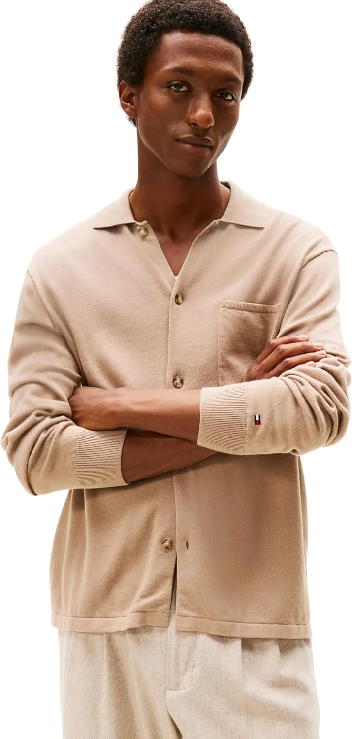 Tommy Hilfiger ▫️ Essential Cotton LS Over Shirt Mw0mw40432 Outras camisolas para homem