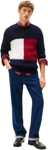 Tommy Hilfiger ▫️ Relaxed River Rgd Lincoln Ind Mw0mw40565 - Calças largas para homem 4