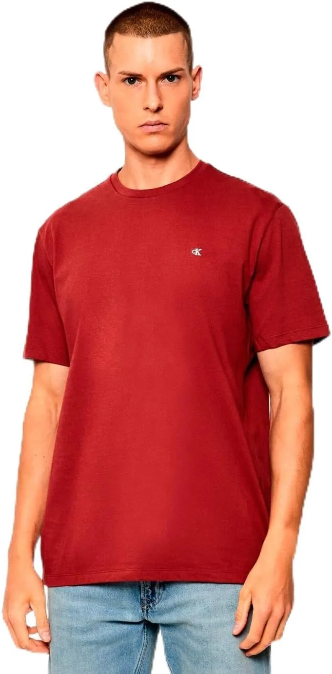Calvin Klein ▫️ T-shirt clássica com monograma para homem T-shirt de manga curta com gola redonda