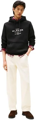 Tommy Hilfiger ▫️ Oval Graphic Hoodie Mw0mw40864 Camisola com capuz para homem 4